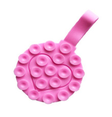 Тримач-присоска Ліппер для телефону двохсторонній круглий+тримач Pink mag-2000001610688139399