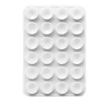 Тримач-присоска Ліппер для телефону двохсторонній прямокутний 75мм*50мм White mag-2000001610046147188