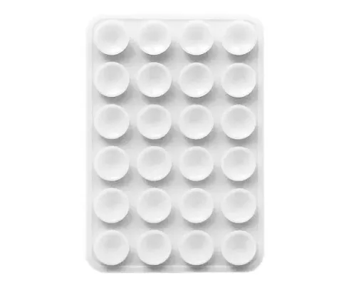 Тримач-присоска Ліппер для телефону двохсторонній прямокутний 75мм*50мм White mag-2000001610046147188