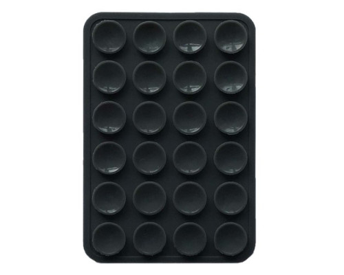 Тримач-присоска Ліппер для телефону двохсторонній прямокутний 75мм*50мм Dark grey mag-2000001610114139350