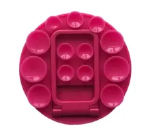 Тримач-присоска Ліппер для телефону НА СКОТЧІ круглий+підставка Hot pink mag-2000001647578151669