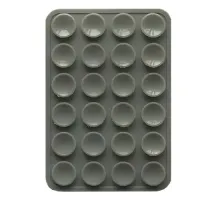 Тримач-присоска Ліппер для телефону двохсторонній прямокутний 75мм*50мм Grey mag-2000001610121147190