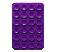 Тримач-присоска Ліппер для телефону двохсторонній прямокутний 75мм*50мм Purple mag-2000001610138139352