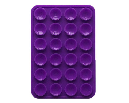 Тримач-присоска Ліппер для телефону двохсторонній прямокутний 75мм*50мм Purple mag-2000001610138139352