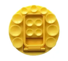 Тримач-присоска Ліппер для телефону НА СКОТЧІ круглий+підставка Yellow mag-2000001647585151670