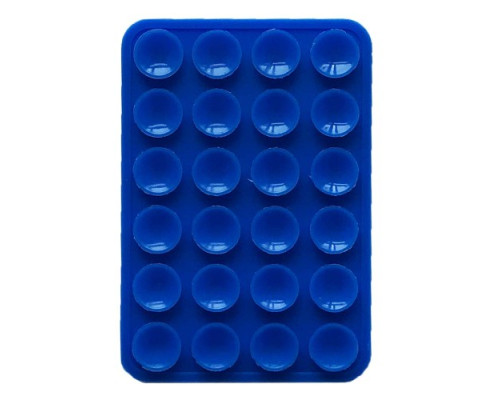 Тримач-присоска Ліппер для телефону двохсторонній прямокутний 75мм*50мм Blue mag-2000001610145139353