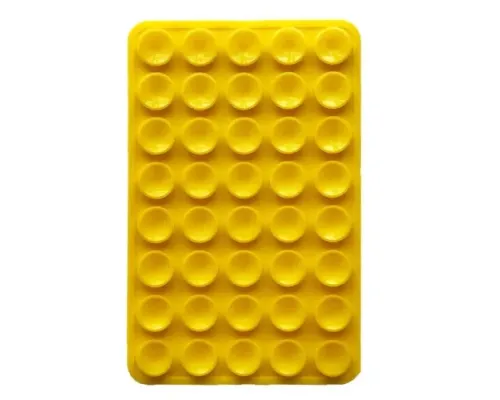 Тримач-присоска Ліппер для телефону двохсторонній прямокутний 100мм*60мм Yellow mag-2000001610282147193