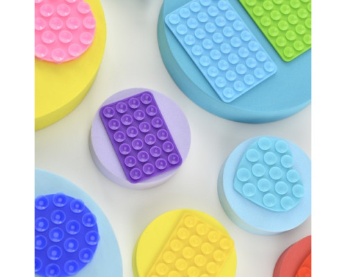 Тримач-присоска Ліппер для телефону двохсторонній квітка Grey mag-2000001610626139393