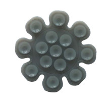 Тримач-присоска Ліппер для телефону двохсторонній квітка Grey mag-2000001610626139393