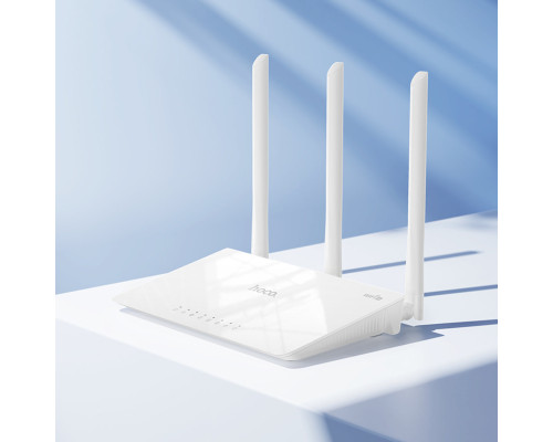 Маршрутизатор HOCO HI30 WiFi4 wireless router EU (6942007640688)