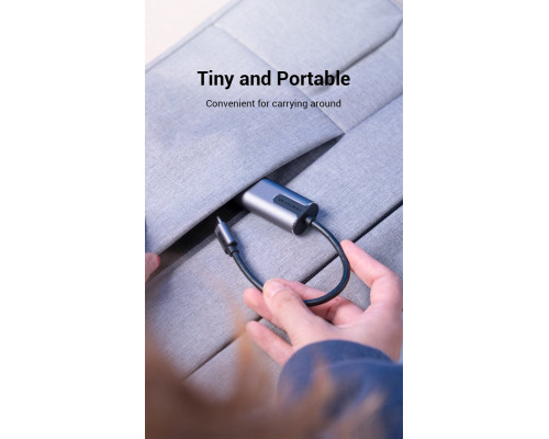 Адаптер Vention USB-C to Gigabit Ethernet Adapter 0.15M Gray Aluminum Alloy Type (CFNHB) (CFNHB)