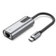 Адаптер Vention USB-C to Gigabit Ethernet Adapter 0.15M Gray Aluminum Alloy Type (CFNHB) (CFNHB)