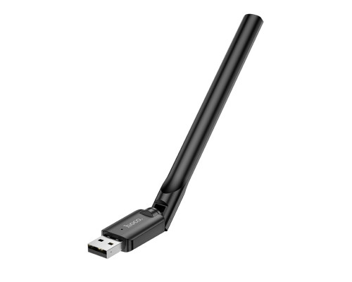 Антена Wi-Fi HOCO HI32 WiFi4 USB external antenna wireless network card Black (6942007640732)