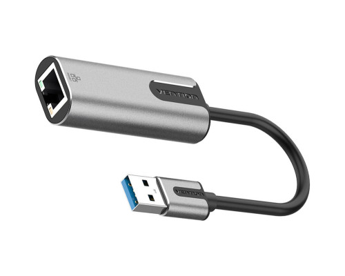 Адаптер Vention USB 3.0-A to Gigabit Ethernet Adapter Gray 0.15M Aluminum Alloy Type (CEWHB) (CEWHB)