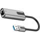 Адаптер Vention USB 3.0-A to Gigabit Ethernet Adapter Gray 0.15M Aluminum Alloy Type (CEWHB) (CEWHB)
