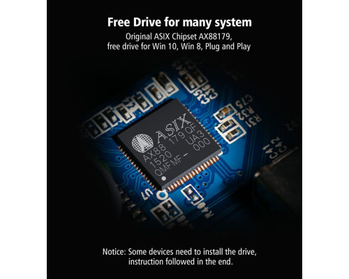 Адаптер UGREEN USB 3.0 Gigabit Ethernet Adapter (Black) (UGR-20256)