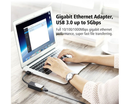 Адаптер UGREEN USB 3.0 Gigabit Ethernet Adapter (Black) (UGR-20256)