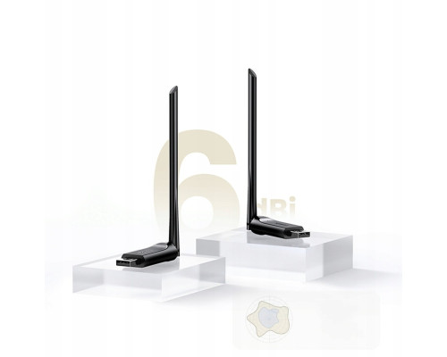 WI-FI-адаптер UGREEN CM496 AC650 High-Gain Dual Band Wireless USB Adapter(UGR-90339) (UGR-90339)