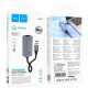 Мережевий адаптер HOCO UA37 USB ethernet adapter (1000 Mbps) Metal Gray (6942007647274)
