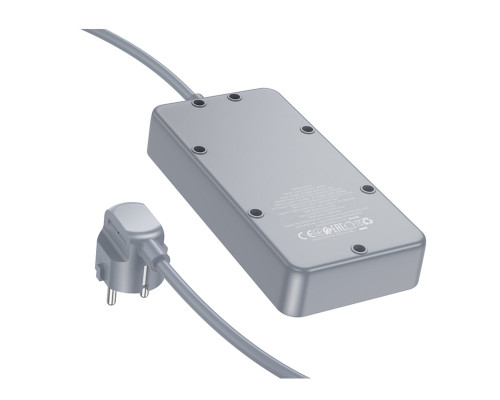 Мережевий подовжувач BOROFONE BAC3A Roy 3 position socket(PD20W/1C3A)(EU) Black (6941991111464)