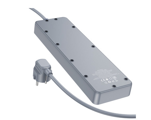 Мережевий подовжувач BOROFONE BAC4A Lord 5 position socket(1C3A)(EU) Black (6941991111488)