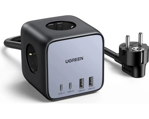 Мережевий зарядний пристрій UGREEN CD268 65W DigiNest Cube (2C2A) (UGR-60113) (UGR-60113)