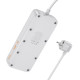 Мережевий подовжувач HOCO AC22 Sunlight 4-bit (PD30W/1C3A) desktop socket (EU/GER) White (6942007629799)