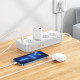 Мережевий подовжувач HOCO AC22 Sunlight 4-bit (PD30W/1C3A) desktop socket (EU/GER) White (6942007629799)