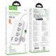 Мережевий подовжувач HOCO AC22 Sunlight 4-bit (PD30W/1C3A) desktop socket (EU/GER) White (6942007629799)