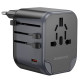 Мережевий зарядний пристрій BOROFONE BAC13 Leader 3-port PD20W(1C2A) universal conversion charger Black (6941991117169)