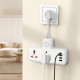 Мережевий подовжувач HOCO AC12A Reise 2-position expansion socket(PD30W/1C3A) White (6942007607100)