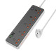Мережевий подовжувач HOCO AC14A Rico 5-position socket(PD30W/1C3A) Black (6942007607179)