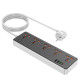 Мережевий подовжувач HOCO AC14A Rico 5-position socket(PD30W/1C3A) Black (6942007607179)