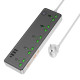 Мережевий подовжувач HOCO AC13A Talento 5-position socket(1C3A) Black (6942007607131)