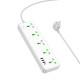 Мережевий подовжувач HOCO AC13A Talento 5-position socket(1C3A) White (6942007607148)