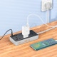 Мережевий подовжувач HOCO AC8A Storm 3-position socket(PD30W/1C3A) Black (6942007600095)