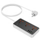 Мережевий подовжувач HOCO AC8A Storm 3-position socket(PD30W/1C3A) Black (6942007600095)