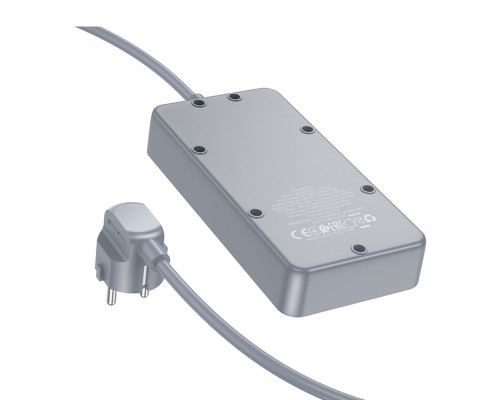 Мережевий подовжувач BOROFONE BAC2A Leya 3 position socket(1C3A)(EU) Black (6941991111440)