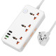 Мережевий подовжувач HOCO AC8A Storm 3-position socket(PD30W/1C3A) White (6942007600101)