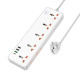 Мережевий подовжувач HOCO AC14A Rico 5-position socket(PD30W/1C3A) White (6942007607186)