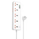 Мережевий подовжувач HOCO AC14A Rico 5-position socket(PD30W/1C3A) White (6942007607186)