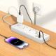 Мережевий подовжувач HOCO AC14A Rico 5-position socket(PD30W/1C3A) White (6942007607186)