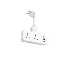 Мережевий подовжувач HOCO AC11A Voyage 2-position expansion socket(1C3A) White (6942007607063)