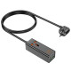 Мережевий подовжувач HOCO AC10A Barry PD65W GaN (2C2A with 1 socket) desktop charger(EU) Чорний mag-6942007601672131807