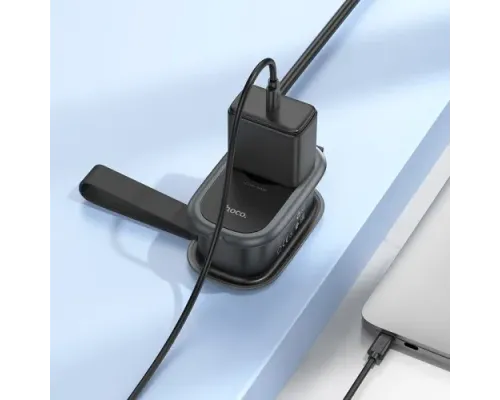 Мережевий подовжувач HOCO NS6 Sharp 1 position(1C2A) desktop socket(EU/GER) Чорний mag-6942007623940145086