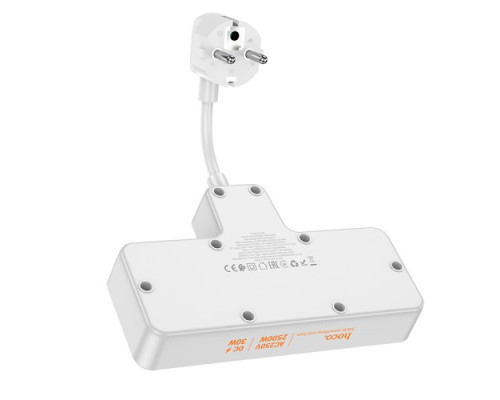 Мережевий подовжувач HOCO AC12A Reise 2-position expansion socket(PD30W/1C3A)(EU) Чорний mag-694200760709429973