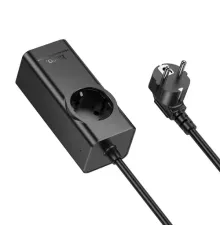 Мережевий подовжувач HOCO NS9 Wisdom 1-position(PD67W/3C1A) desktop socket(EU/GER) Чорний mag-6942007638494145091