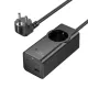 Мережевий подовжувач HOCO NS9 Wisdom 1-position(PD67W/3C1A) desktop socket(EU/GER) Чорний mag-6942007638494145091