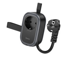 Мережевий подовжувач HOCO NS7 Sharp 1 position(PD20W/1C2A) desktop socket(EU/GER) Чорний mag-6942007623957137233