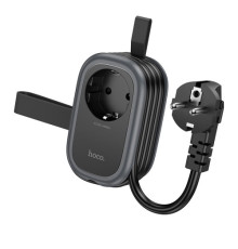 Мережевий подовжувач HOCO NS7 Sharp 1 position(PD20W/1C2A) desktop socket(EU/GER) Чорний mag-6942007623957137233